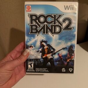 Rock Band 2 Nintendo Wii Video Game Complete Disc Manual Case